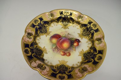 Lot 273 - Royal Worcester tazza by R. Sebright