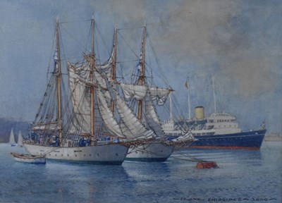 Lot 336 - Frank Shipsides, (1908-2005) - Watercolour - Gladden and Falken at Plymouth