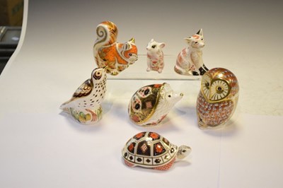 Lot 391 - Seven assorted Royal Crown Derby animals