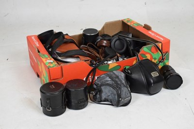 Lot 261 - Assorted cameras and lenses