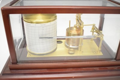 Lot 181 - Modern mahogany cased barograph