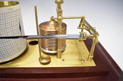 Lot 181 - Modern mahogany cased barograph