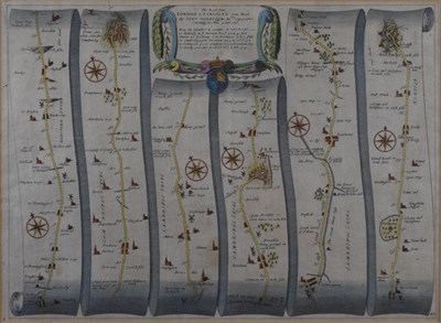 Lot 316 - John Ogilby (1600-76), 'London to King's Lyn' [sic]