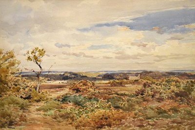 Lot 507 - Claude Hayes (1852-1922) - Watercolour - 'Setley Hants'