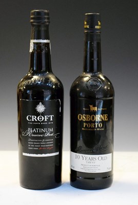 Lot 434 - Two bottles of Port 'Croft' and 'Osborne'