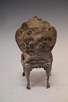 Lot 98 - Edward VII silver novelty pin cushion in the form of a chair