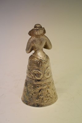 Lot 113 - Continental silver figural desk bell