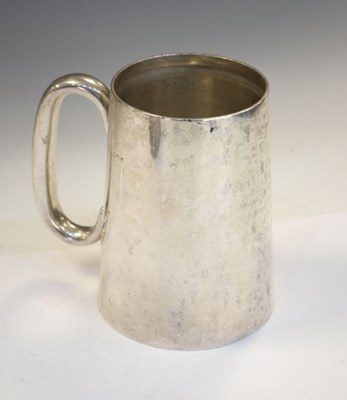 Lot 212 - Edward VII silver mug with presentation inscription