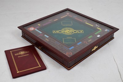 Lot 302 - Monopoly Collectors Edition board game, in original glazed wooden case