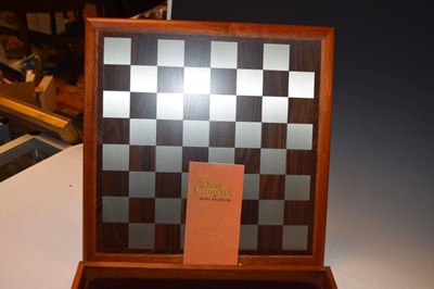 Lot 332 - Royal Selangor collectors 'Camelot chess set, with pewter figures