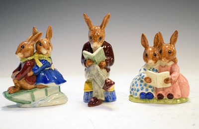 Lot 340 - Three Bunnykin figures