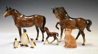 Lot 341 - Beswick animals, etc.