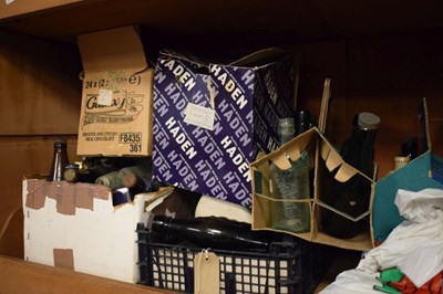 Lot 698 - Quantity of vintage advertising bottles, stoneware, etc