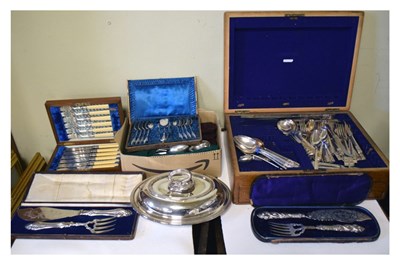 Lot 684 - Quantity of assorted silver-plated wares