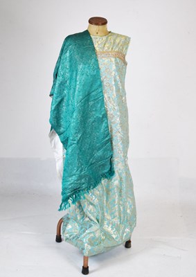 Lot 569 - Green dress and wrap