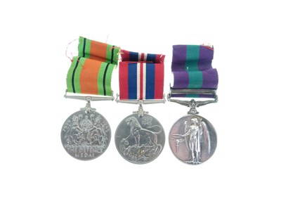 Lot 98 - George VI General Service Medal and Second World War medal pair