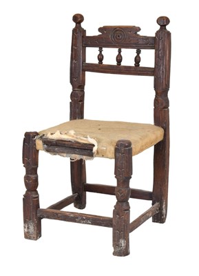 Lot 594 - Child's 19th Century primitive chair