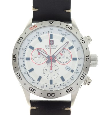 Lot 64 - Gentleman's Swiss Military Hanowa stainless steel quartz wristwatch