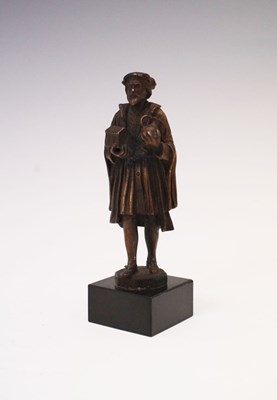 Lot 161 - Emile Namur - Bronze figure of Martin Luther as 'Junker Jorg'