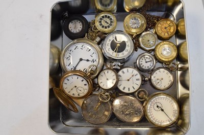 Lot 82 - Group of pocket and fob watches, and plated locket