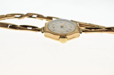 Lot 77 - Two 9ct gold cocktail watches on flexible bracelets