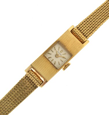 Lot 74 - Emka - Lady's yellow wristwatch stamped '18k'