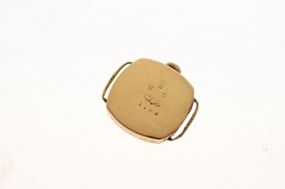 Lot 75 - George V lady's 18ct gold cased wristwatch, dial marked 'Rolex'