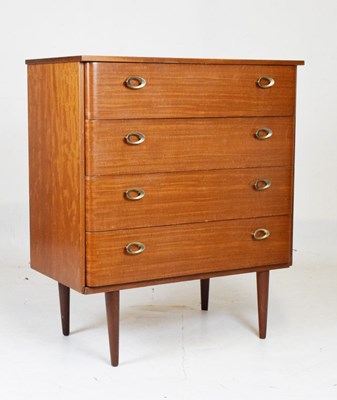 Lot 540 - 1950s four-drawer chest