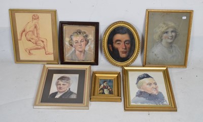 Lot 692 - Quantity of framed pictures, mainly portraits