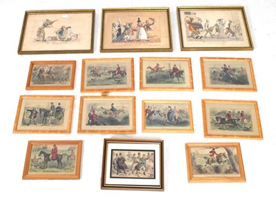 Lot 593 - Quantity of framed prints, Hunting and French prints