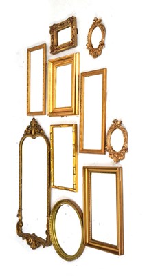 Lot 594 - Quantity of gilt framed mirrors