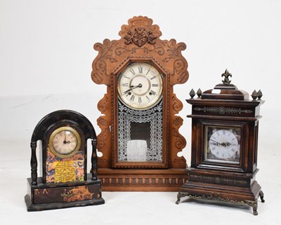 Lot 428 - Three mantel clocks