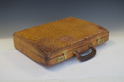 Lot 254 - Ostrich skin briefcase