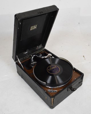 Lot 571 - HMV picnic gramophone