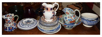 Lot 595 - Quantity of ironstone ceramics, etc