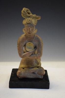 Lot 168 - Antiquities - Pre Columbian type Mayan Jaina island clay figure