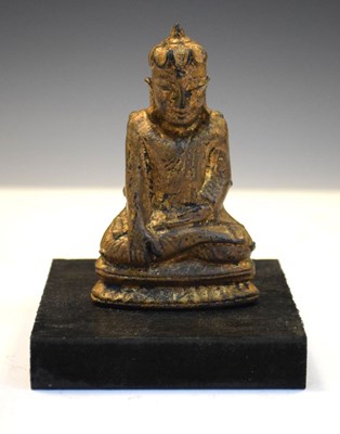 Lot 245 - Burmese gilt lacquer figure of Buddha Shakayamuni