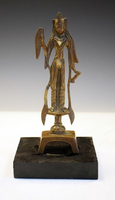 Lot 267 - Chinese or Tibetan bronze figure of Avalokiteshvara