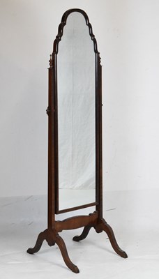 Lot 758 - Early 20th Century cheval mirror