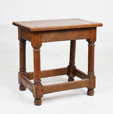 Lot 580 - Oak joint stool