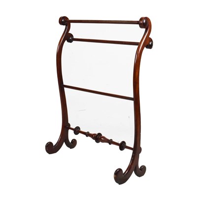 Lot 452 - Victorian mahogany towel rail