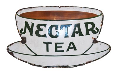 Lot 123 - Advertising - Nectar Tea enamel sign