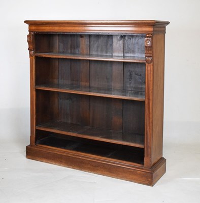 Lot 464 - Victorian Aesthetic period carved walnut open bookcase