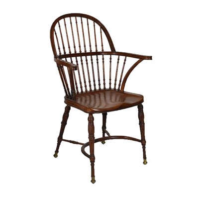 Lot 483 - Late 19th Century mahogany Windsor chair, attributed to William Birch & Co