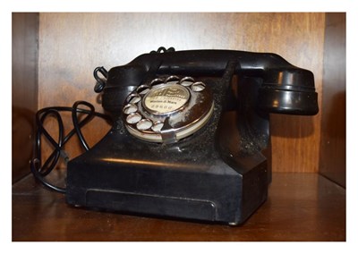 Lot 545 - Black GPO vintage telephone