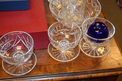Lot 664 - Jasper Conran for Stuart Crystal glass bowl, and a quantity of cut glass, etc