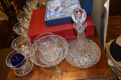 Lot 664 - Jasper Conran for Stuart Crystal glass bowl, and a quantity of cut glass, etc