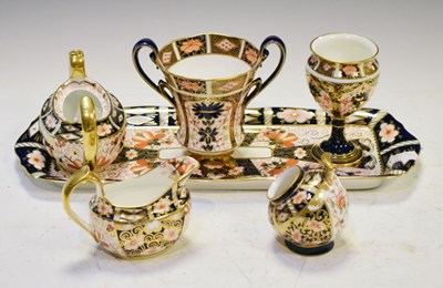 Lot 383 - Royal Crown Derby, tray, vases, etc