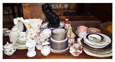 Lot 686 - Quantity of ceramics etc to include Staffordshire dogs, tea wares etc