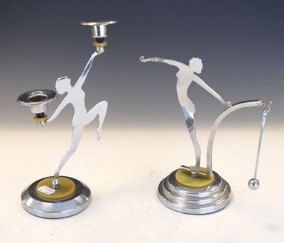 Lot 264 - Two Art Deco-style figures (2)